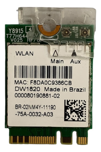 Placa Wireless Dell Inspiron I14-7460-a20g P74g Qcnfa344a