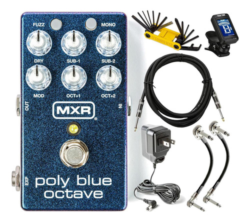 Mxr M306 Poly Blue Octave Pittle Fuzz Y Modulación Multi Efe