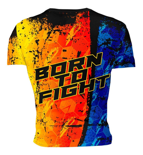 Playera Sublimada Mma Born To Fight Artes Marciales 