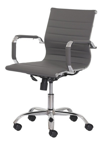 Cadeira de escritório Waw Design Escritório stripes diretor ergonômica  cinza com estofado de poliuretano