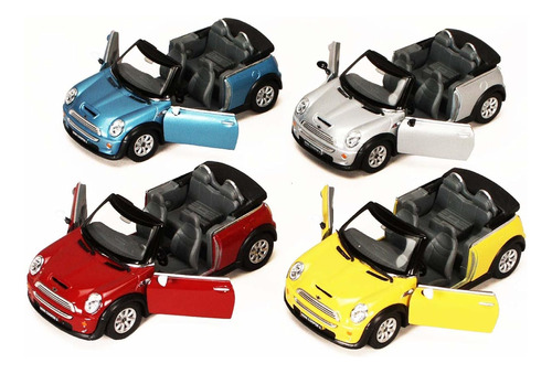 Kinsmart Mini Cooper S Convertible, Juego De 4 5089d -