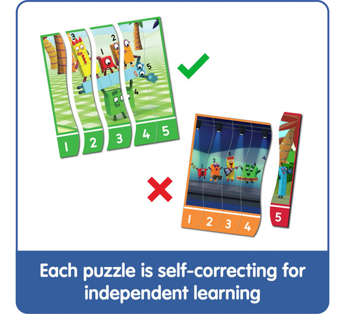 Juego De Rompecabezas Secuenciador Hand2mind Numberblocks Pa