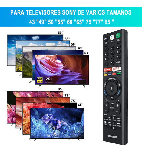 Control Remoto Para Sony Rmf-tx300u Con Comando De Voz