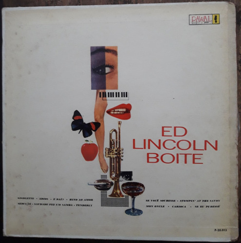 Lp Vinil (g+/vg) Ed Lincoln Boite Ed Br 1961 Pawal 20.013