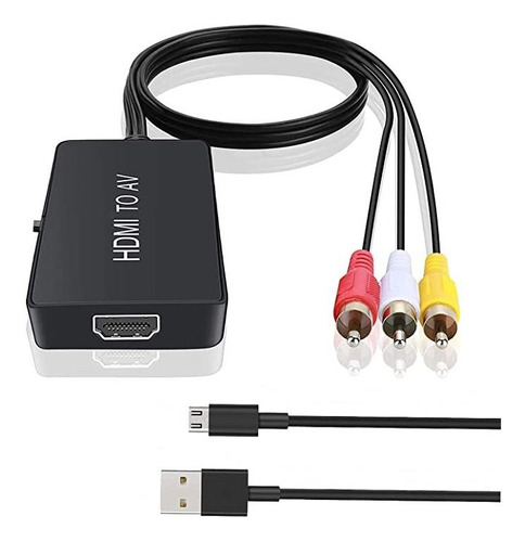 Adaptador Hdmi A Rca, Hdmi A Tv Antiguo Compatible Con Fire.