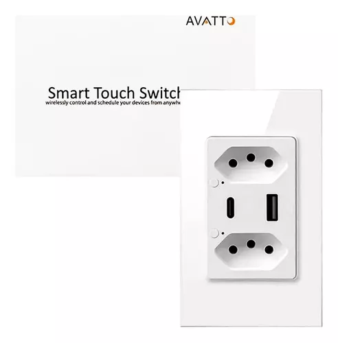 Tomacorriente Avatto Tomada inteligente smart avatto usb tipo c