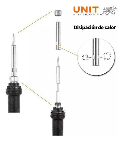 Kit Soldador Temperatura Ajustable Alambre Para Soldar Unit
