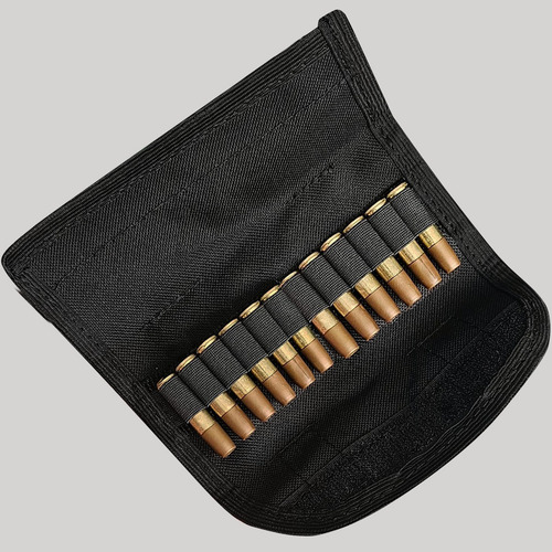 Porta Munição Impactus Baleiro 12 Balas Calibre 38 Preto