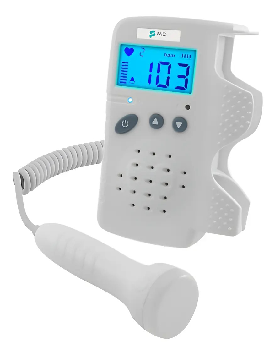 Sonar De Batimento Fetal Digital Portátil Mod. Fd-200b Md Cor Branco