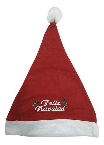 Gorro Navideño Viejo Pascuero Pack 4 Unidades