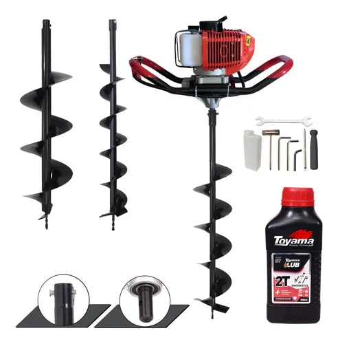 comprar Perfuratriz + Brocas 10cm 15cm 20cm Gd520b 2hp + Óleo Toyama