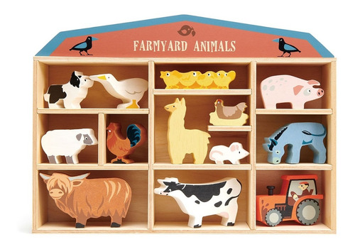 Imagen 1 de 4 de Estante Organizador De Madera Tenders Leaf Toys + Figuras
