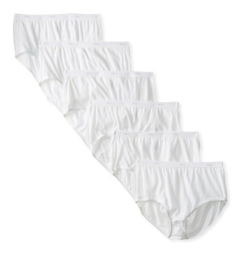 Hanes Womens 6 Pack Core Cotton Panty Breve