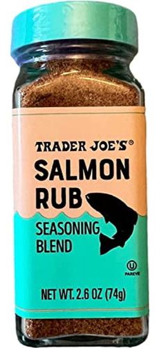 Trader Joes Salmon Rub, Mezcla De Condimentos, 1 Paquete