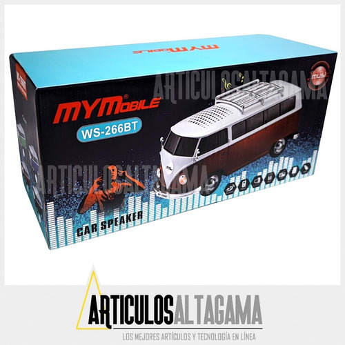 Imagen 4 de 4 de Parlante Portatil Carro Bluetooth Radio Fm Usb Micro Sd Aux