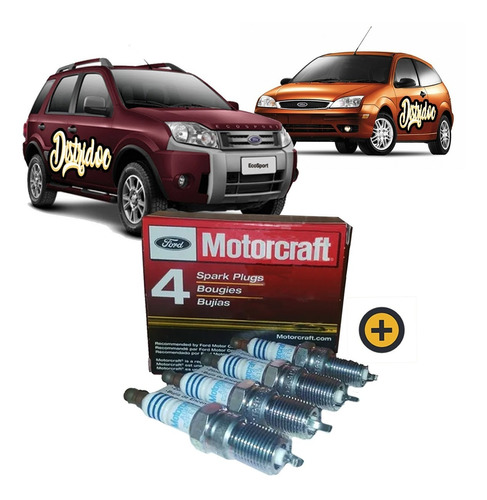 Kit X 4 Bujias Ford Ecosport Focus 2.0 16v Duratec 2003/13