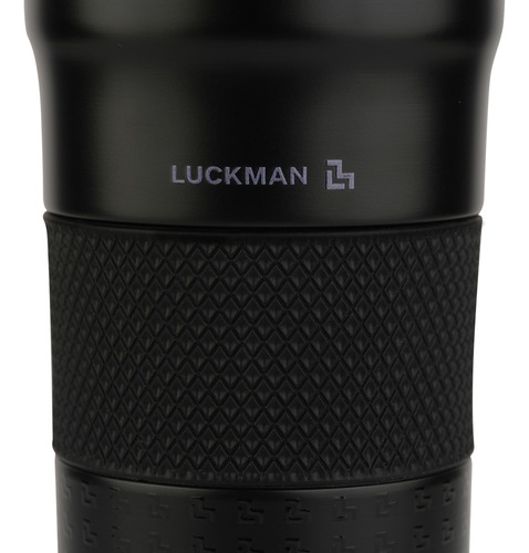 Termo Acero Inoxidable Vaso Con Popote, Taza Térmica Luckman Color Alfie Negro