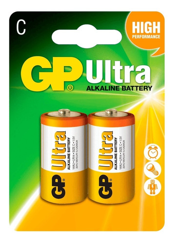 Pila Tipo C Alcalina Ultra Lr14 1.5v Pack X2