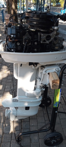 Motor De Popa Johnson 25 Hp Ano 97 + Carrinho + Tanque 23 Lt