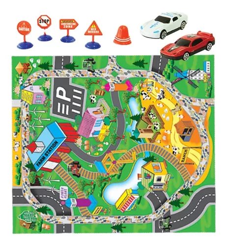 Pista De Carrinhos Brinquedo Corrida Infantil Com 2 Carrinhos Pista De  Carrinhos Brinquedo Corrida Infantil