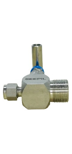 Válvula Agulha 1/2 Npt Macho X 1/4 Od, Total Inox, 3000 Psi