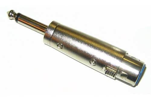 Adaptador Xlr Cannon Hembra A Plug 1/4 Macho Mono 6,25mm