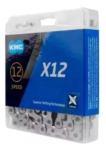 Corrente Kmc X12 Silver Prata 126 Elos 12v 1x12v Mtb Speed