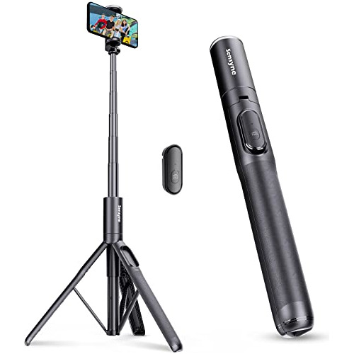 Trípode Teléfono Extensible Palo Selfie 150 Cm Sensyne Negro