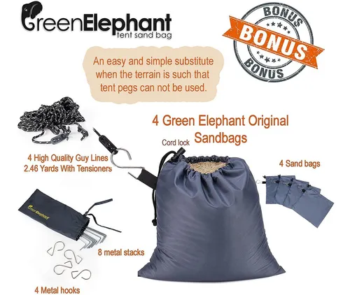 Utilitent Green Elephant Tienda Pr ctica Y P rtatil Pa Env o gratis