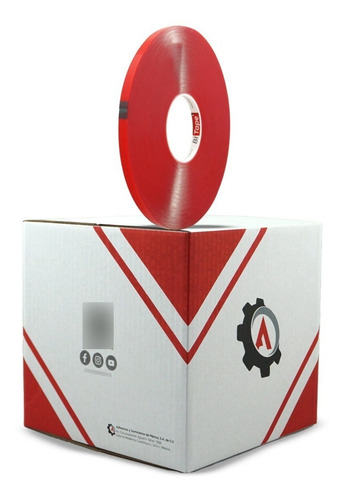 Caja De Cinta Doble Cara, Bitape 510t 12mm X 33m Color Transparente Caja Bitape 510t12