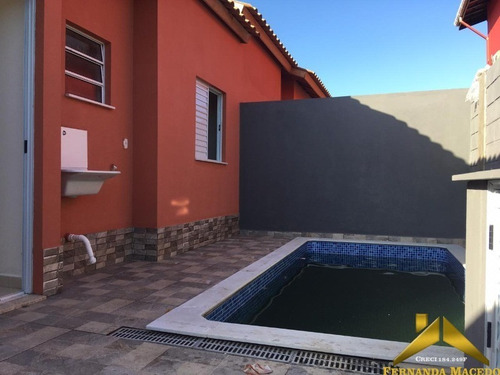 Casa Em Condominio Fechado Com 2 Quartos, Suíte E Piscina Privativa - Minha Casa Minha Vida - Ca00057 - 34234841