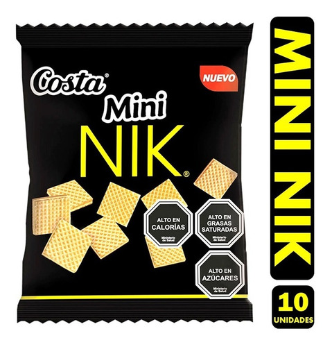 Galletas Mini Nik, De Costa (para Colación) - Pack De 10uni.