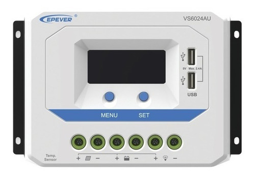 Controlador Epsolar Pwm 12/24v 60 A, Salida Usb