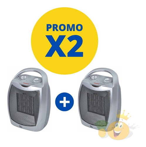 Promoción X2 Caloventiladores Cerámicos Cuori Estufa 1500w