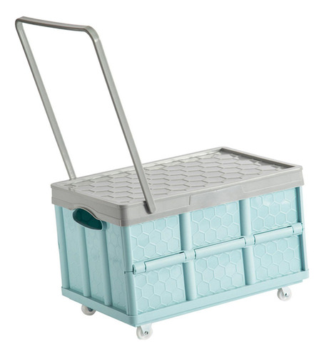 . Contenedor De Almacenamiento Ropa Libros Caja Azul Con