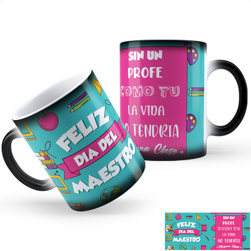 Taza Mágica Dia Del Maestro - Profesor Ad Calidad