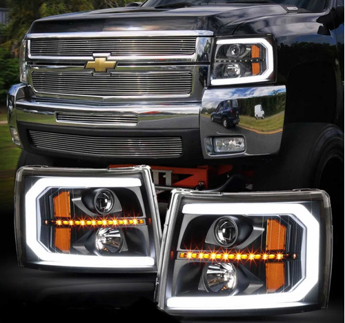 Faros Led Silverado Cheyenne 2007-2009-2010-2011-2012 2013