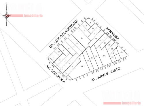 Lote En Juan B. Justo 7005 Esq. Sanabria. 3 Plantas. 500m² Ex-confitería.