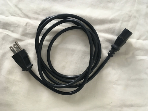 Cable Negro Para Computadora, Impresora, Monitor - 220v