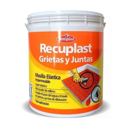 Recuplast Grietas Y Juntas Masilla Elastica Sinteplast 5 Kg