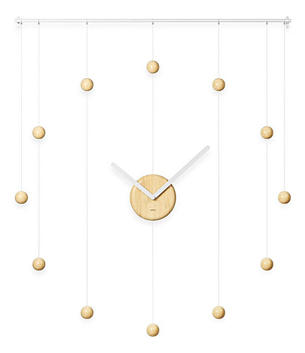 Umbra 1015535668 Reloj Pared Hangtime Blanconatural