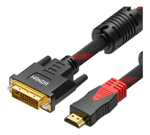 Cable Hdmi A Dvi D Adaptador 24+1 Dual Link Video 1.5 Metros Marca Handa