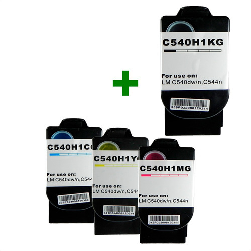 Kit Toner Compatível C540h X543dn X544dtn 4 Cores -100% Novo