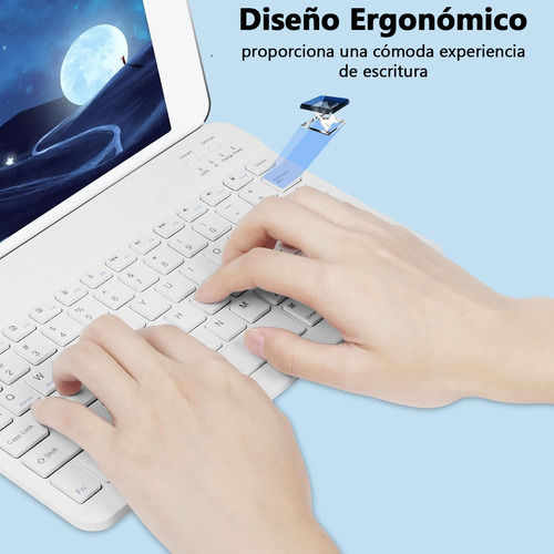 Kit Teclado +mouse Inalambrico Bluetooth Para Pc Android Ios