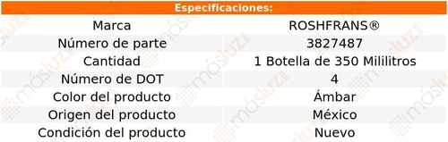Fluído Líquido Para Frenos Dot 4 350 Ml Roshfrans
