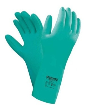 Guante Proteccion Nitrilo Verde 13 Talla 9 Steelpro