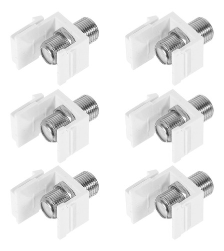 Adaptador De Cable Rg6 Tipo F Hembra A Hembra, 6 Piezas