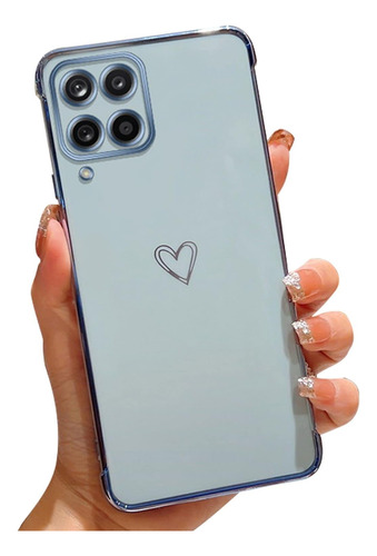 Funda Para Samsung Galaxy A12 Esquinas Reforzadas Celeste