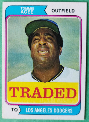 Tommie Agee,1.974 Topps Traded, Los Angeles Dodgers 