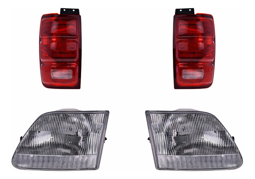 Set Calaveras + Faros Depo Ford Expedition 1997-2002